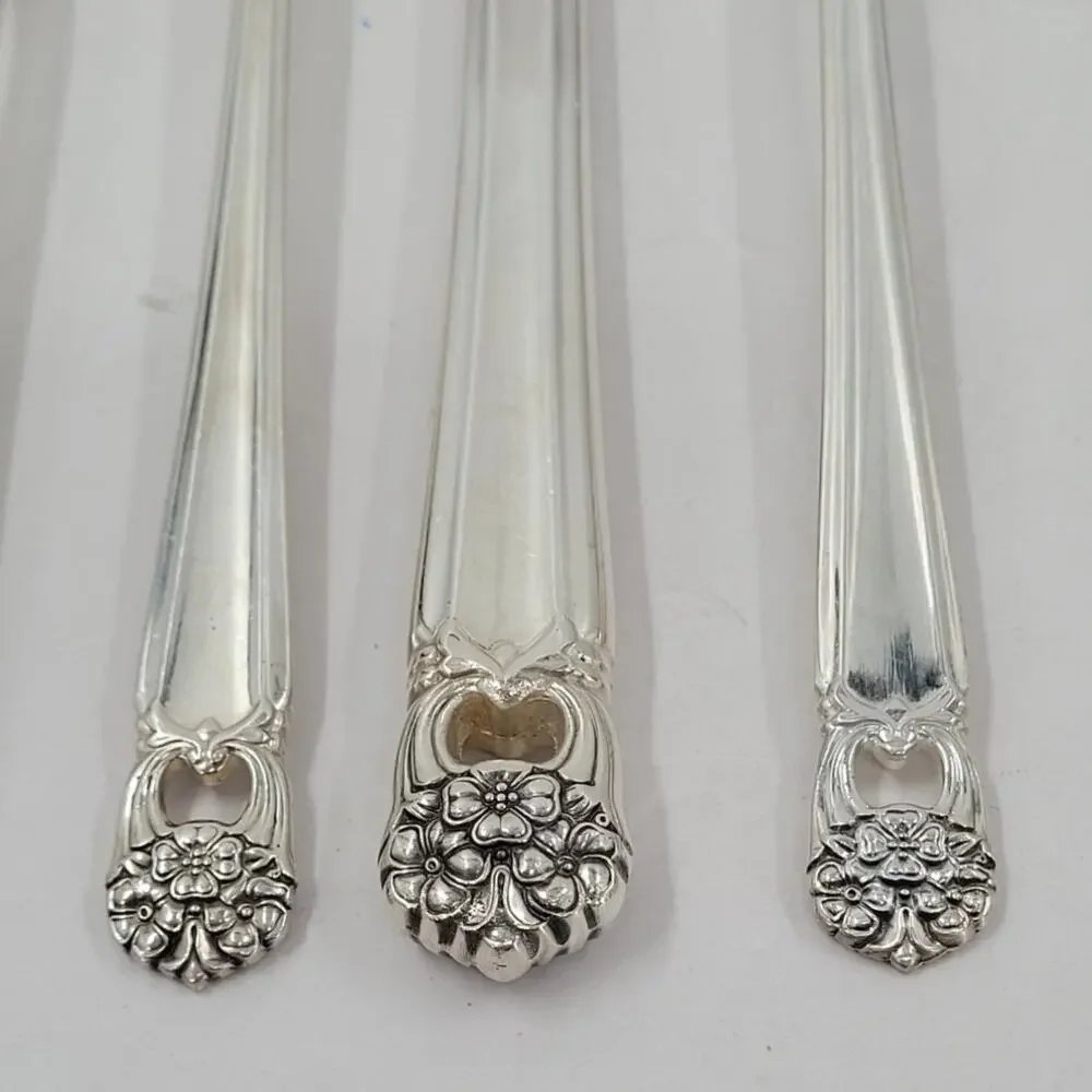 Rogers Brothers Silverplate Eternally Yours Coquette 5 Piece Setting‎ 1-8